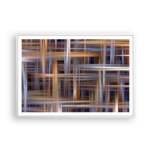 Plagát v bielom ráme - Utkané zo svetla - 100x70 cm