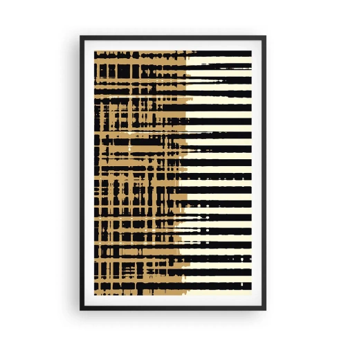 Plagát v čiernom ráme - Architektonická abstrakcia - 61x91 cm