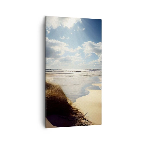 Obraz na plátne - Pláž, divoká pláž - 45x80 cm