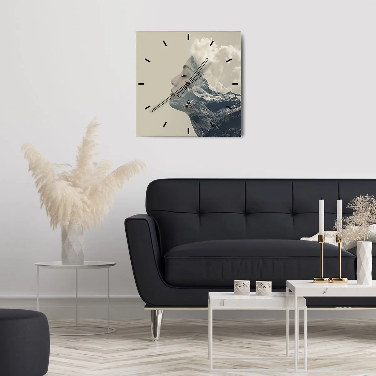 Nástenné hodiny - Krása živlov - 30x30 cm