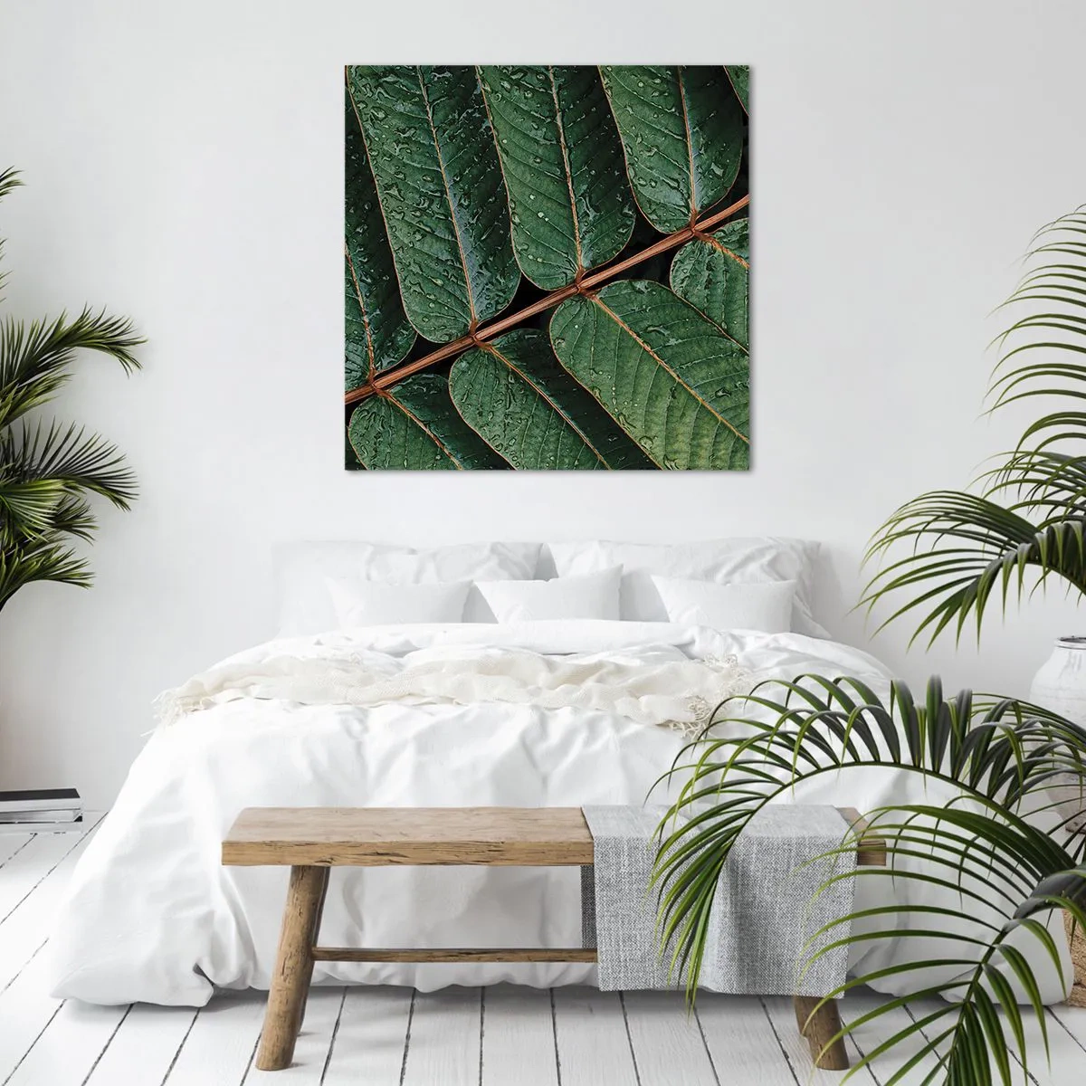 Obraz na plátne - V zelenom rytme - 70x70 cm