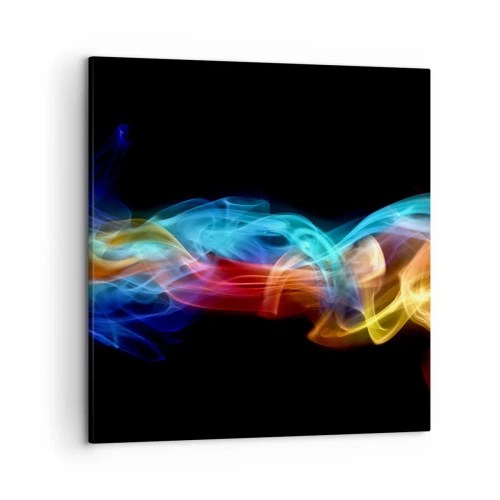 Obraz na plátne - Dúhový tanec hmly - 50x50 cm