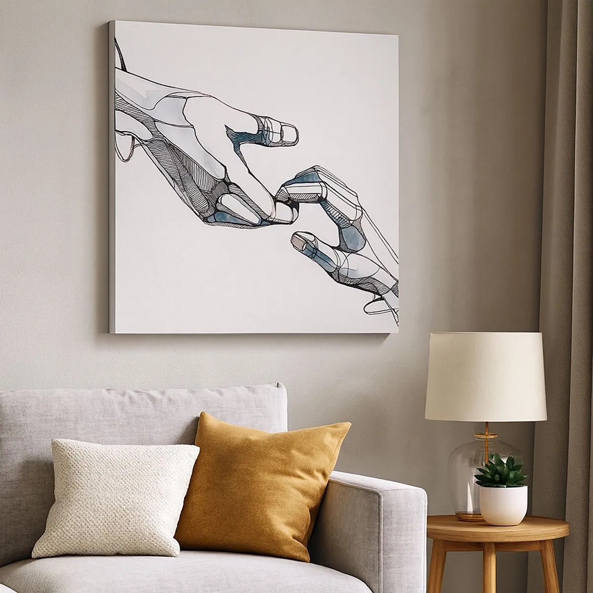 Obraz na plátne - Dobré gesto - 30x30 cm