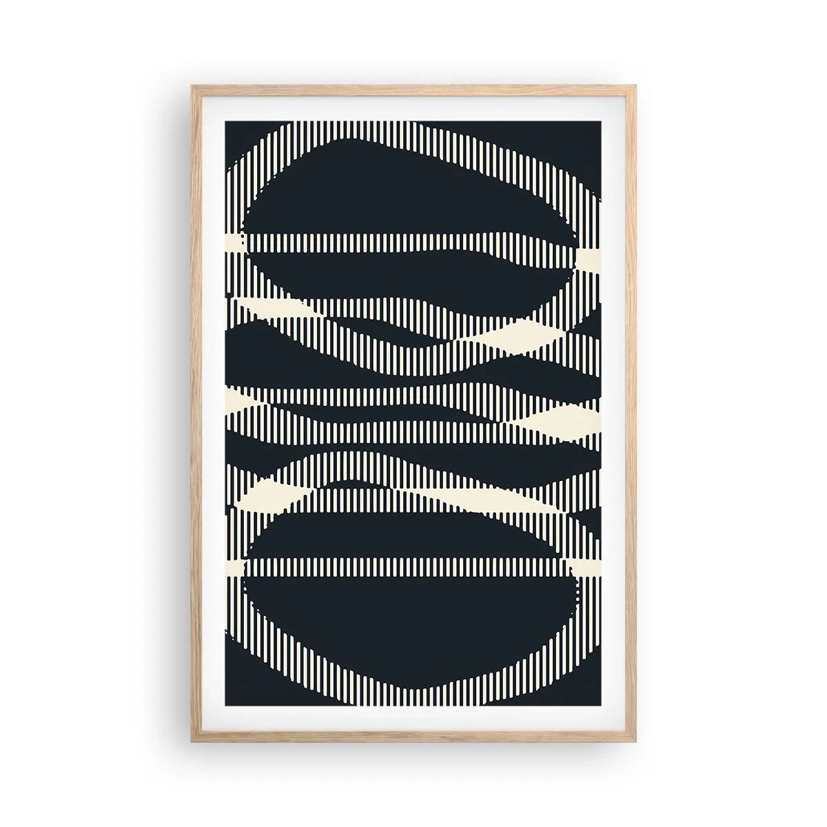 Plagát v ráme zo svetlého duba - Pokus o prelomenie temnoty - 61x91 cm