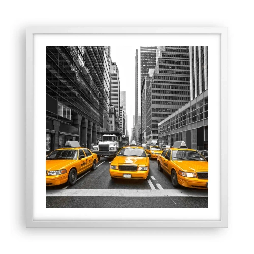 Plagát v bielom ráme - To my spestrujeme mesto - 50x50 cm