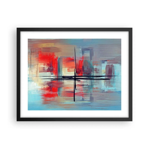 Plagát v čiernom ráme - Krajina v neznámej dimenzii - 50x40 cm