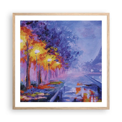 Plagát v ráme zo svetlého duba - Prechádzka snov - 60x60 cm
