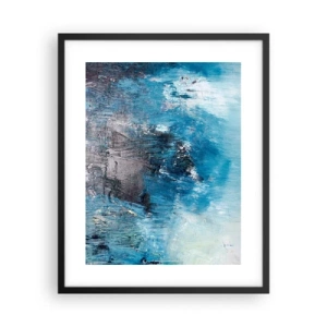 Plagát v čiernom ráme - Rapsódia v modrom - 40x50 cm