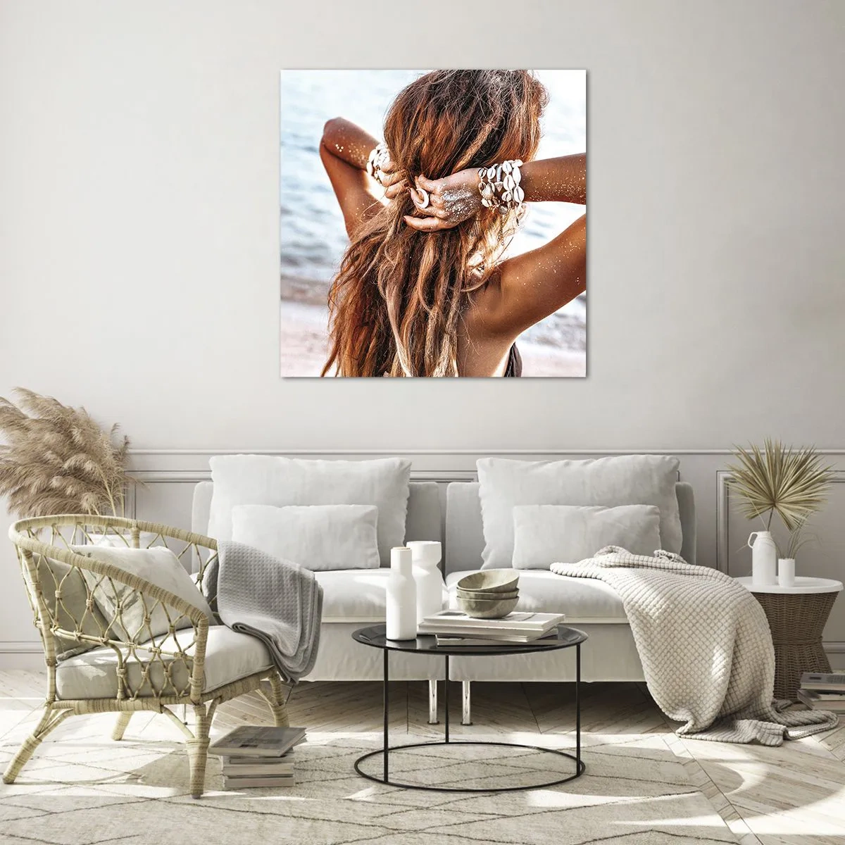 Obraz na skle - Sestra vody a slnka - 60x60 cm