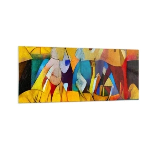 Obraz na skle - Slnko - život - radosť - 100x40 cm
