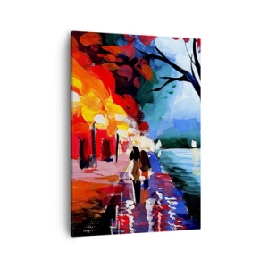 Obraz na plátne - Horúca jeseň v parku - 50x70 cm