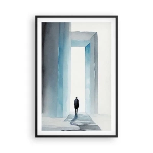 Plagát v čiernom ráme - Ži bez obmedzenia - 61x91 cm
