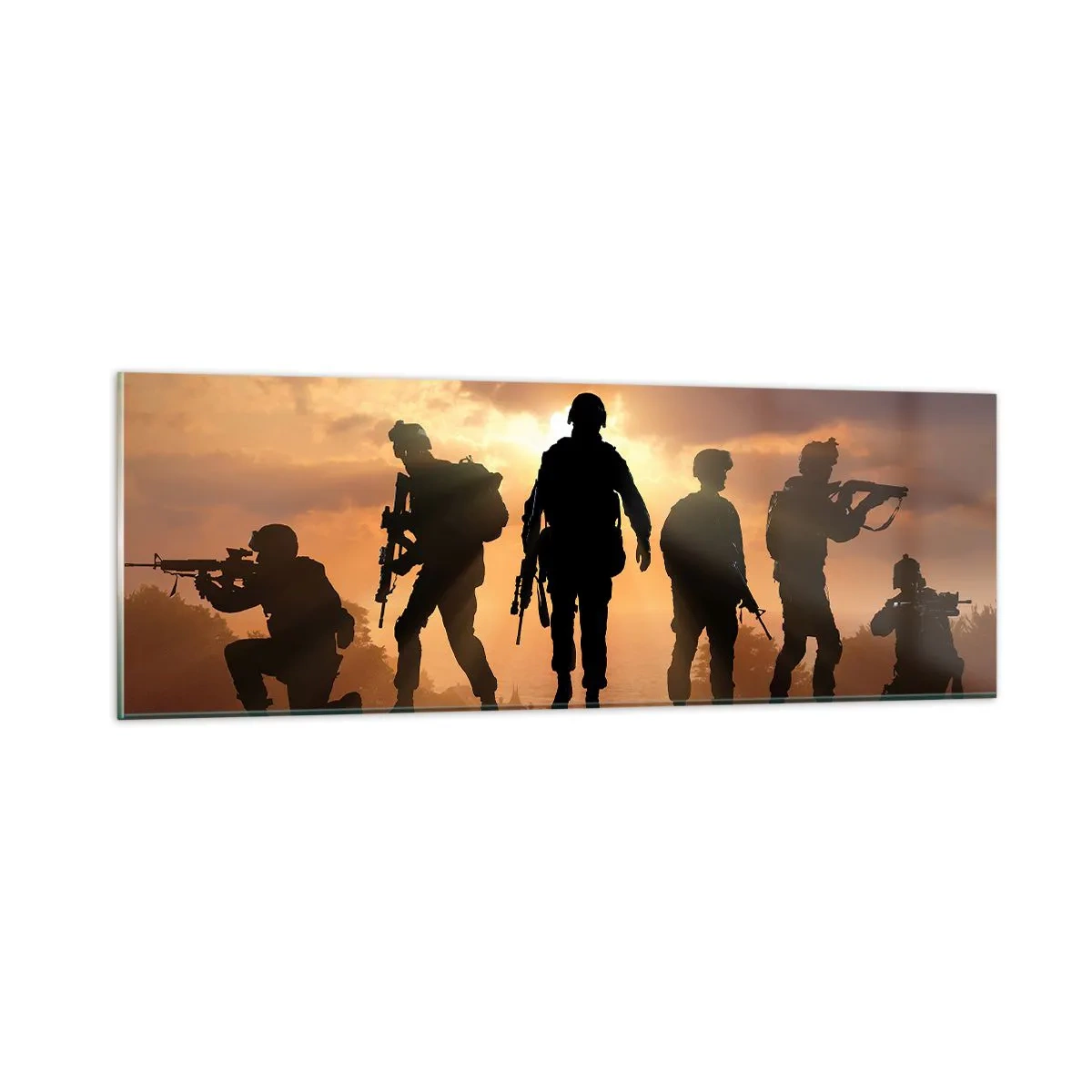 Obraz na skle - Brothers in arms - 90x30 cm