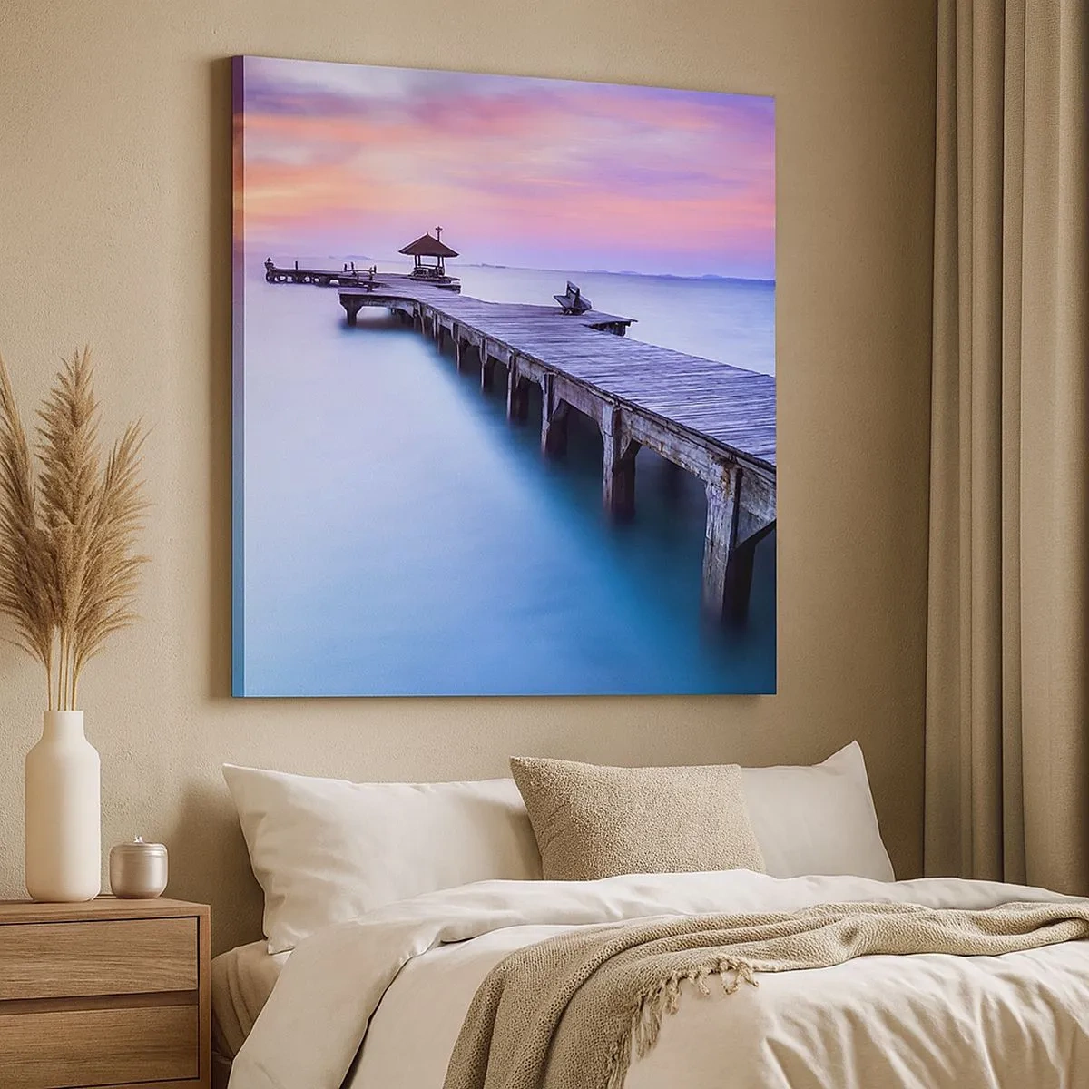 Obraz na plátne - More pokoja až po horizont - 30x30 cm