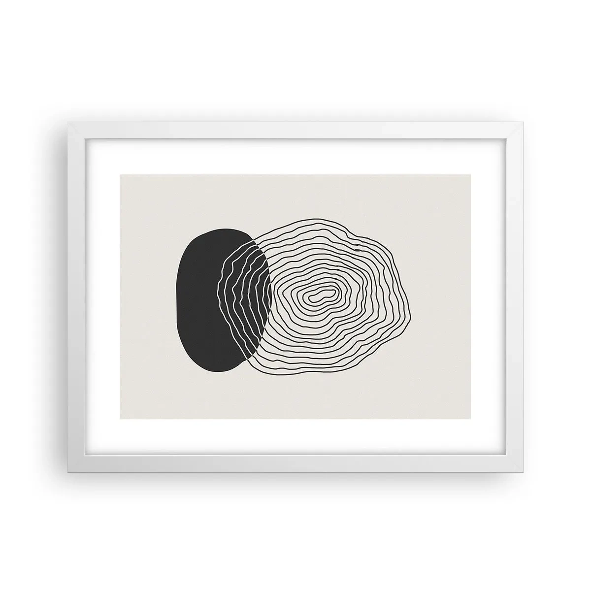 Plagát v bielom ráme - Trvanie a kmitanie - 40x30 cm