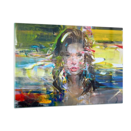 Obraz na skle - Za závojom vzduchu - 120x80 cm