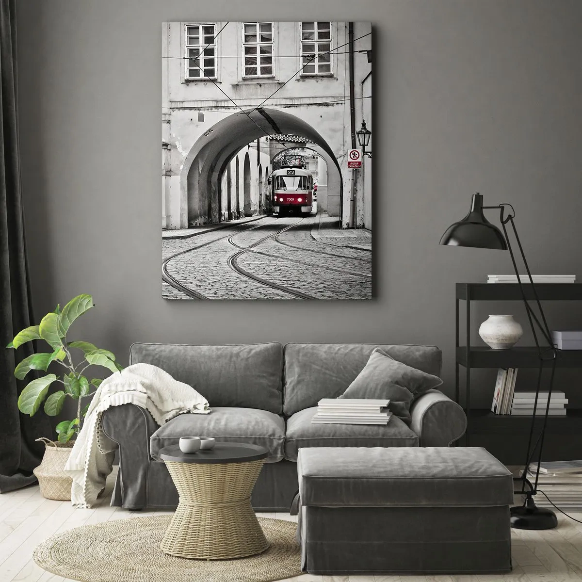Obraz na plátne - Mestským labyrintom - 50x70 cm