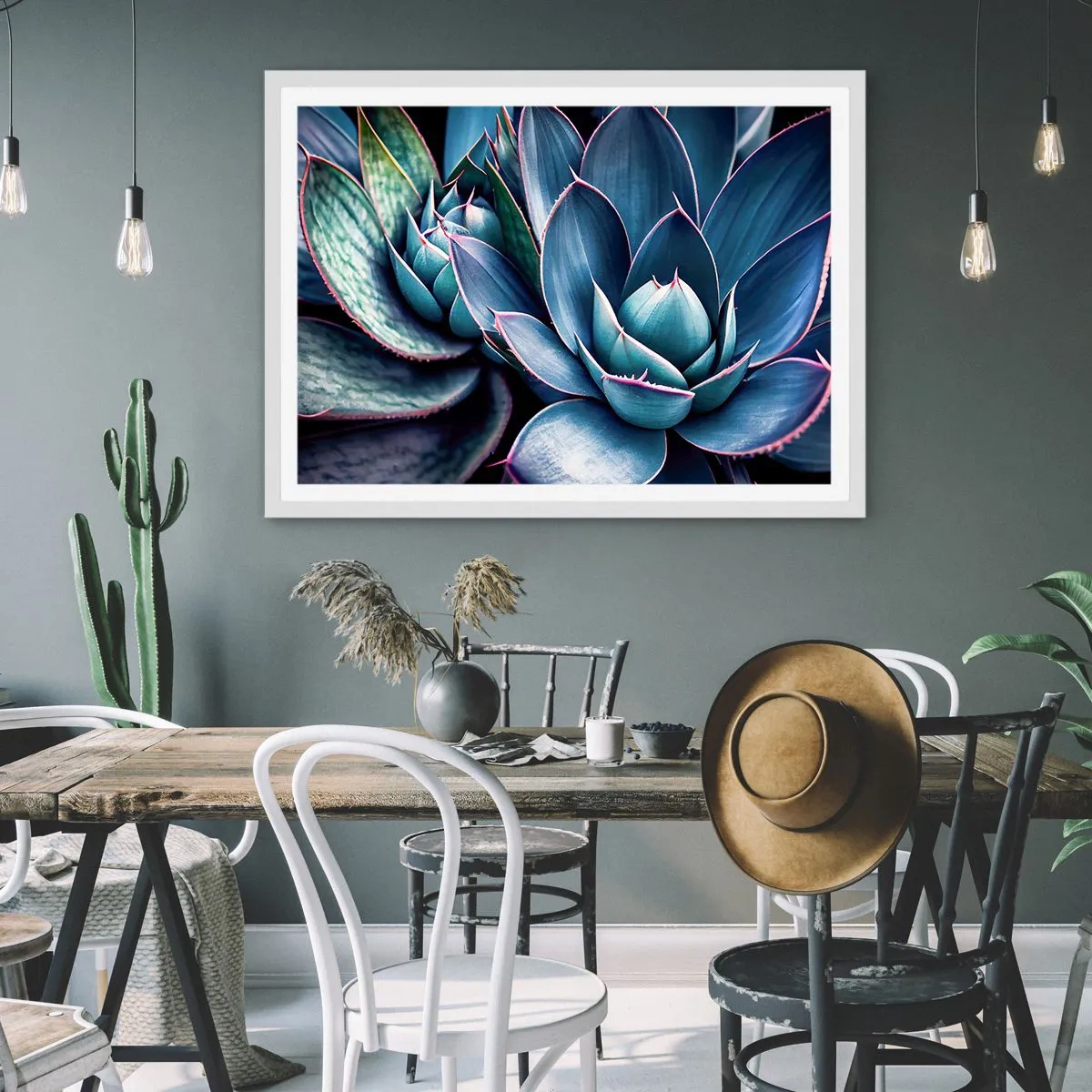 Plagát v bielom ráme - Vitálna sila - 100x70 cm