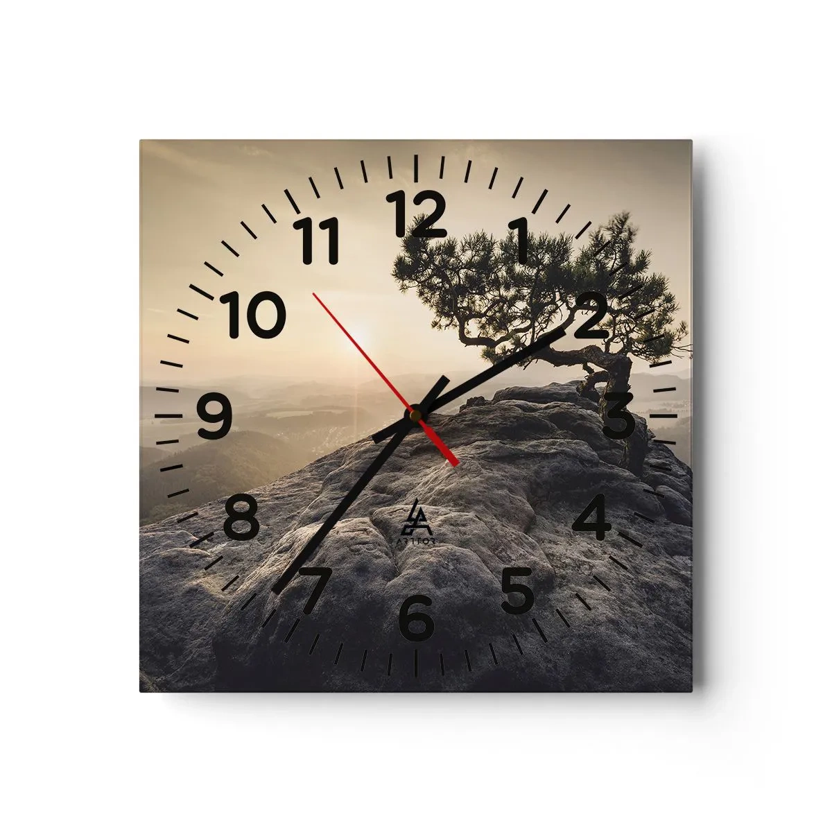 Nástenné hodiny - Život vždy víťazí - 40x40 cm