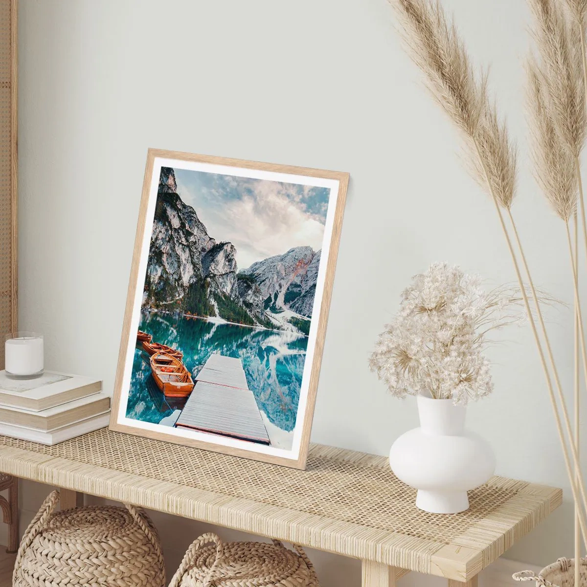 Plagát v ráme zo svetlého duba - Ukážeme vám krásu - 40x50 cm