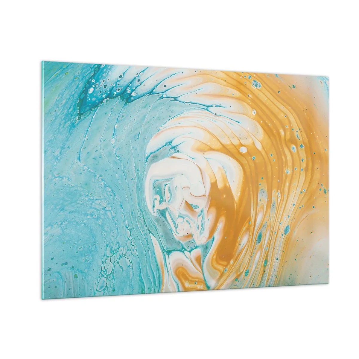 Obraz na skle - Pastelový vír - 100x70 cm