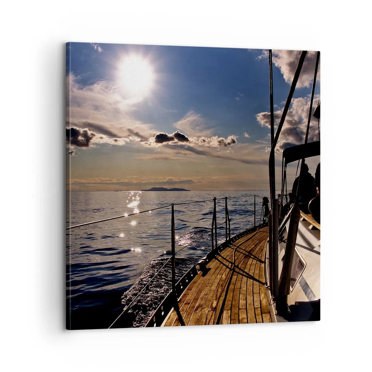 Obraz na plátne - Plavba smerom k slnku - 60x60 cm