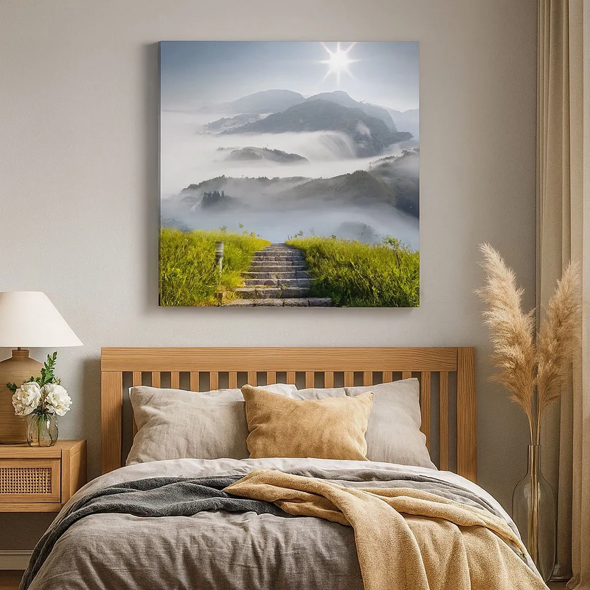 Obraz na plátne - Stále hore k oblakom - 30x30 cm