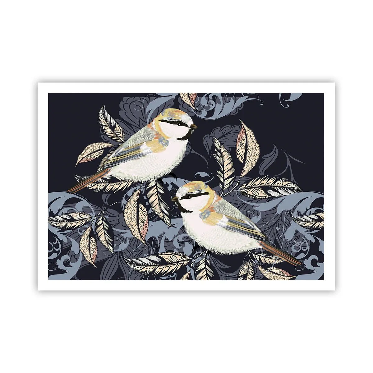 Plagát - Žltomodrá pieseň - 100x70 cm