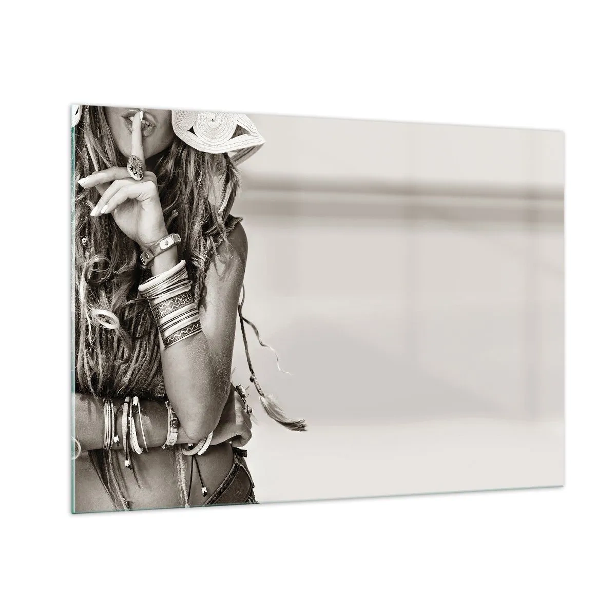 Obraz na skle - Ako dievča - 100x70 cm