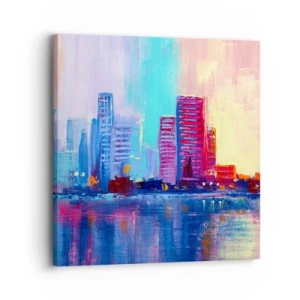 Obraz na plátne - Vykúpané vo farbách - 30x30 cm