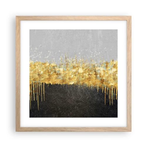 Plagát v ráme zo svetlého duba - Dovnútra a nahor - 40x40 cm