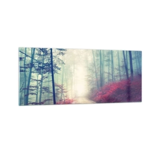 Obraz na skle - Je dobre vstať s východom slnka - 100x40 cm