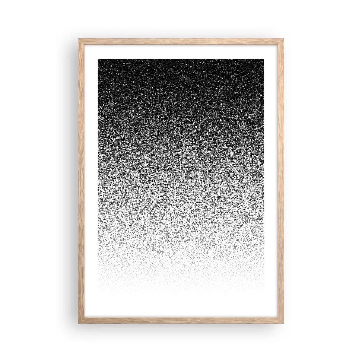 Plagát v ráme zo svetlého duba - Smerom ku svetlu - 50x70 cm