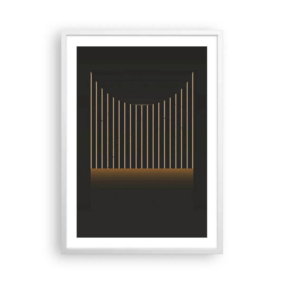 Plagát v bielom ráme - Preskúmať temnotu - 50x70 cm