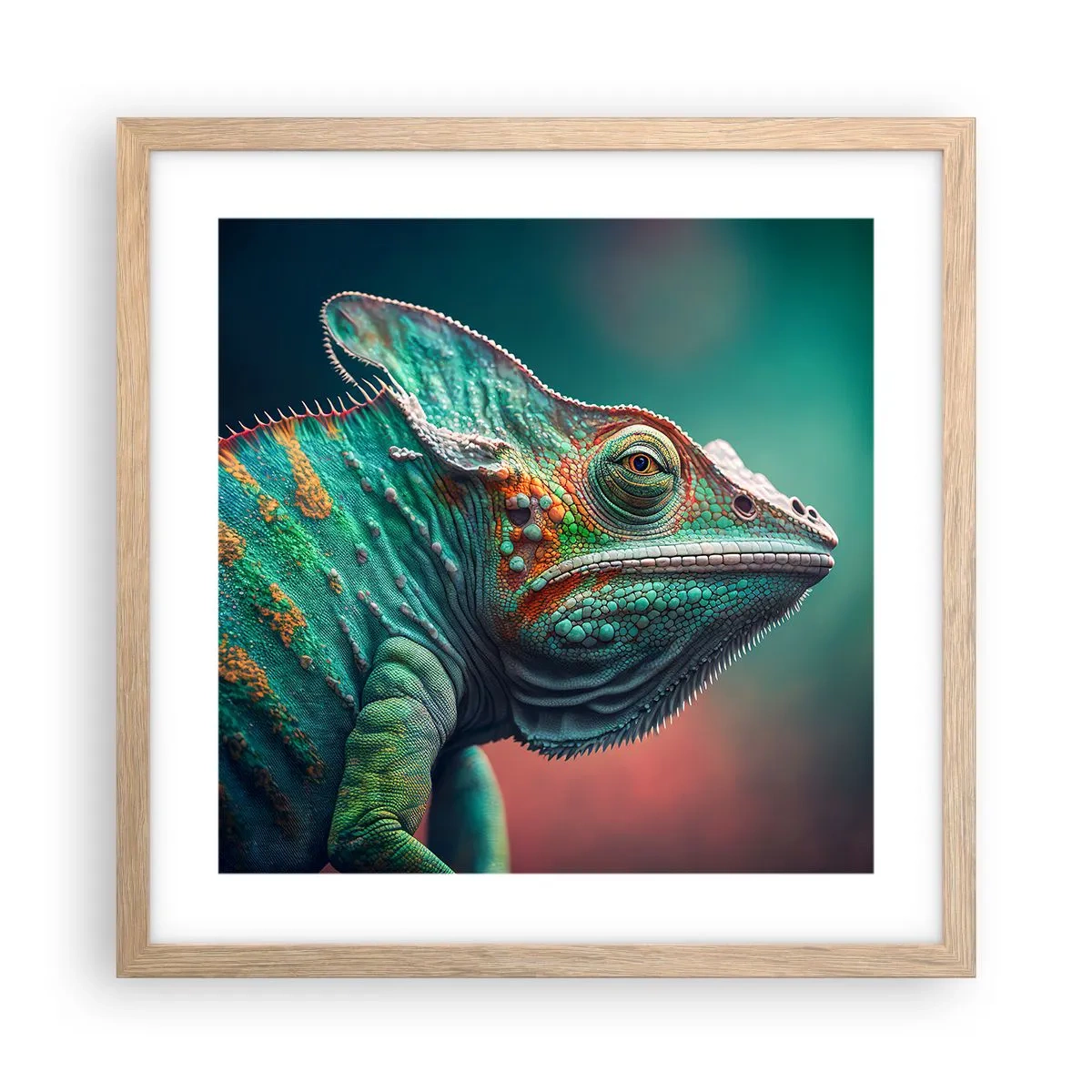 Plagát v ráme zo svetlého duba - Vidíš ma? To nie je dobre… - 40x40 cm