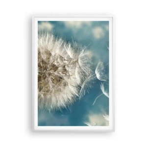 Plagát v bielom ráme - Dych anjela - 70x100 cm