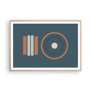 Plagát v ráme zo svetlého duba - Podstata vecí - 100x70 cm