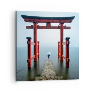 Obraz na plátne - Japonské zamyslenie - 70x70 cm