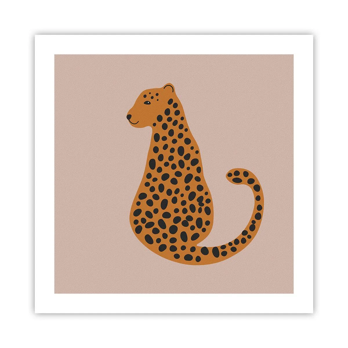 Plagát - Leopardný vzor je v móde - 50x50 cm