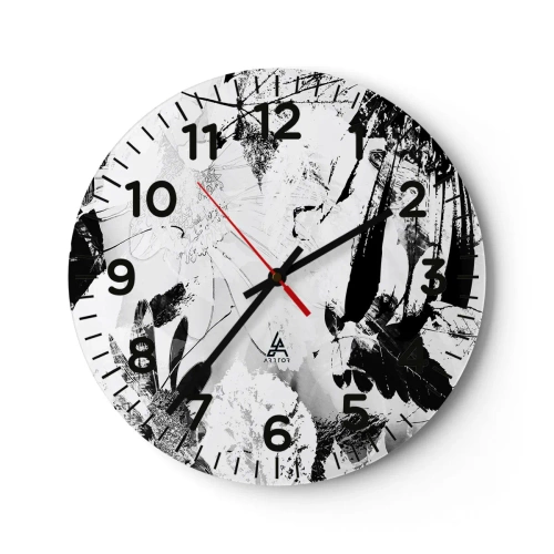 Nástenné hodiny - Jeseň v negatíve - 40x40 cm