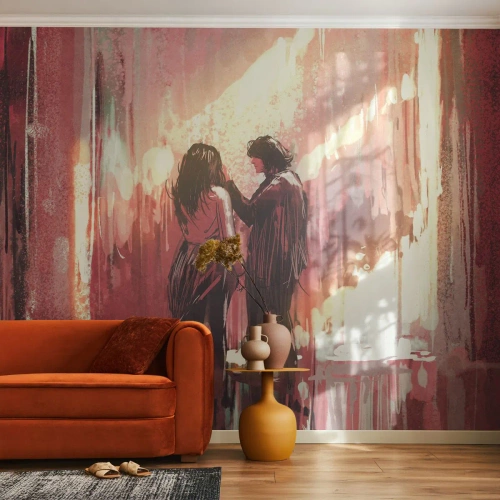 Samolepiaca Fototapeta Deluxe Sticker - Večný príbeh lásky - Abstrakcia, Žena, Láska - 250x175 cm