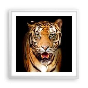 Plagát v bielom ráme - Divokosť v srdci - 50x50 cm