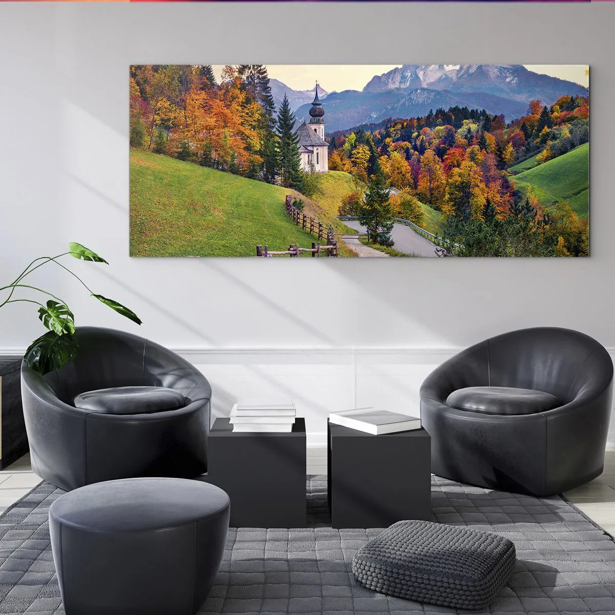 Obraz na skle - Úplne ideálna krajina - 100x40 cm