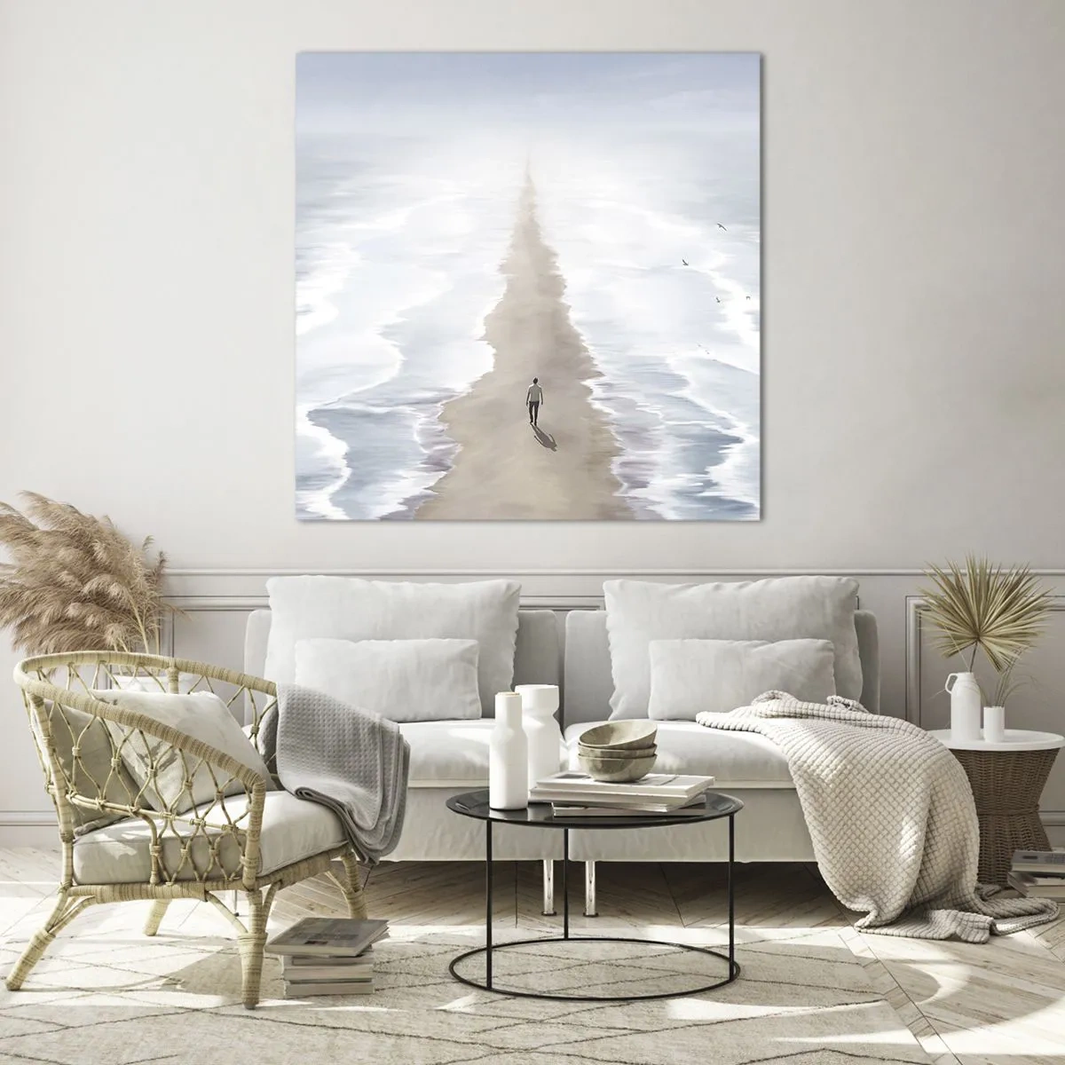 Obraz na skle - Svetlá budúcnosť - 30x30 cm