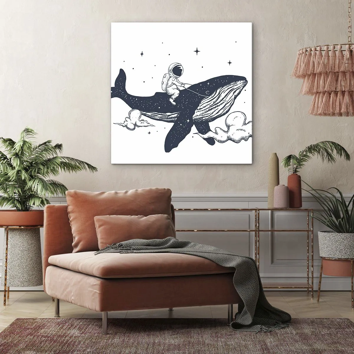 Obraz na plátne - Vesmírne dobrodružstvo - 70x70 cm