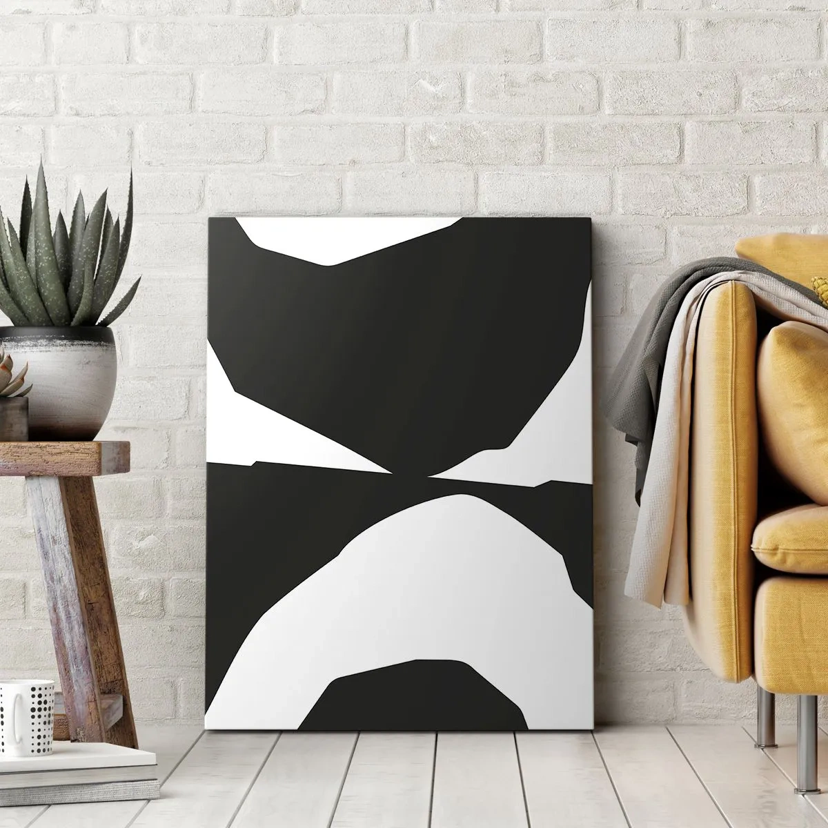 Obraz na plátne - Positive-negative - 55x100 cm