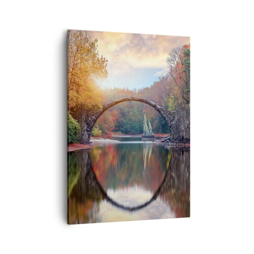 Obraz na plátne - Za zrkadlom - 50x70 cm