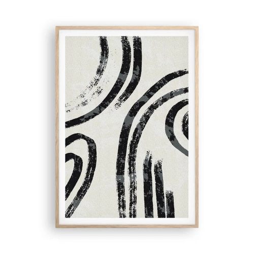 Plagát v ráme zo svetlého duba - Napoly zastavený - 70x100 cm