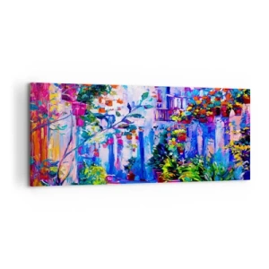 Obraz na plátne - Impresia - talianska ulička - 120x50 cm