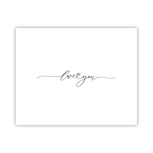 Plagát - Čierne na bielom - 50x40 cm